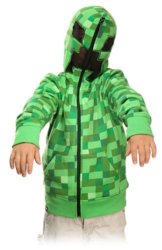   Minecraft. Creeper Premium Zip-up () (S) (3638)