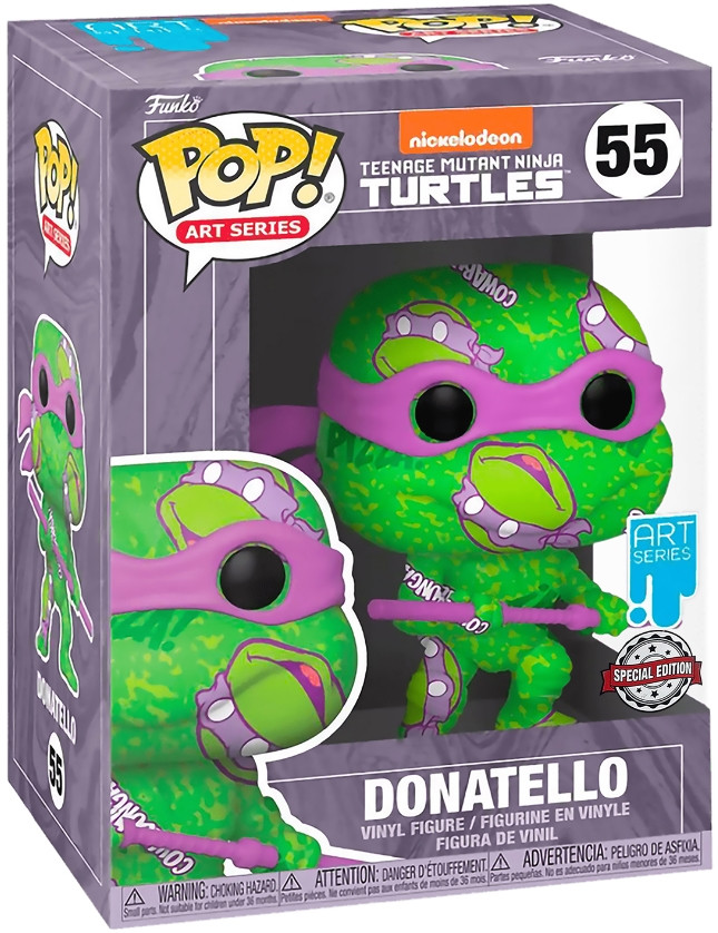 Фигурка Funko POP Art Series: Teenage Mutant Ninja Turtles – Donatello With Case Exclusive (9,5 см)