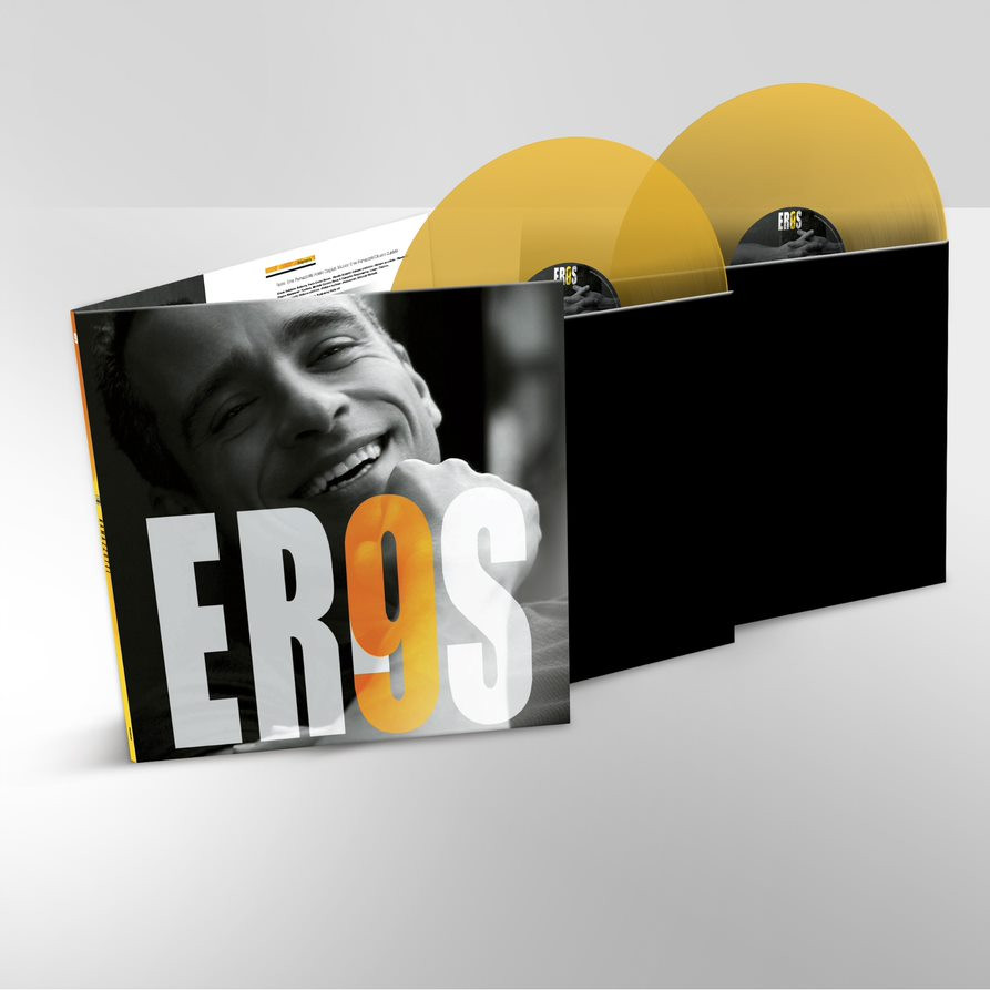 RAMAZZOTTI EROS  9  Italian Version  Coloured Yellow Vinyl  2LP + ������ ������� �5 ������ 10 �� �����