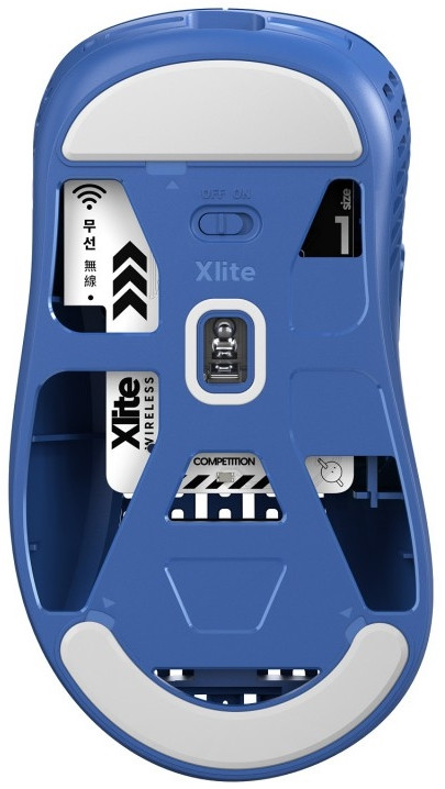 Мышь Pulsar Xlite Wireless V2 игровая беспроводная / USB  Competition Mini Blue для ПК
