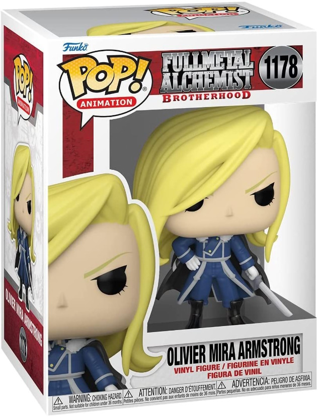 Фигурка Funko POP Animation: Fullmetal Alchemist Brotherhood – Olivier Mira Armstrong (9,5 см)