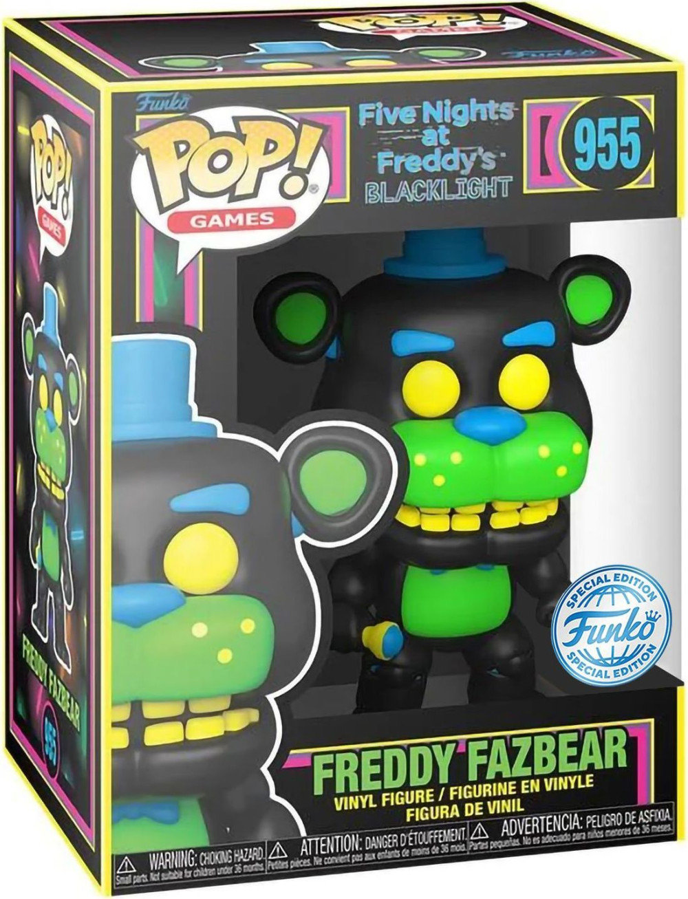 Фигурка Funko POP Games: Five Nights At Freddy`s – Fazbear (BLKLT) Exclusive (9,5 см)