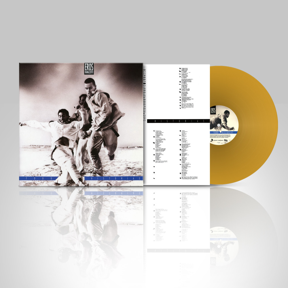 RAMAZZOTTI EROS  Todo Historias  Spanish Version  Coloured Gold Vinyl  LP +   LP Brush It 