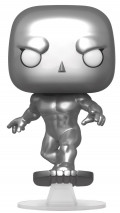  Funko POP: Fantastic Four  Silver Surfer Metallic Bobble-Head (9,5 )