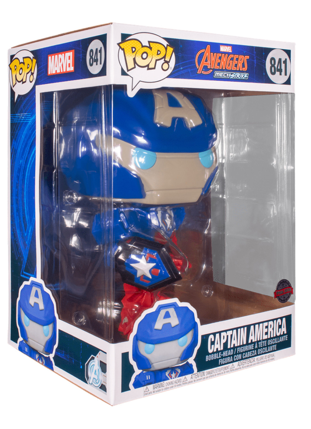  Funko POP Marvel: Avengers Mech Strike  Captain America Exclusive Bobble-Head (25 )