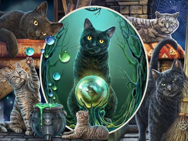 Super 3D Puzzle: Коллаж Магия кошек (500 элементов)