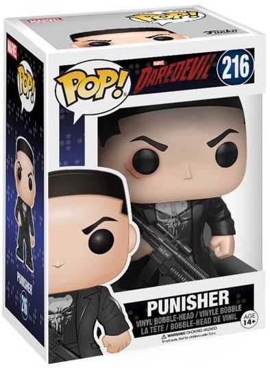 Фигурка Funko POP Marvel: Marvel Daredevil – Punisher Bobble-Head (9,5 см)
