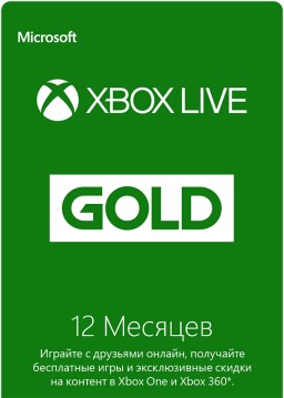   Xbox Live Gold 12  [Xbox,  ]