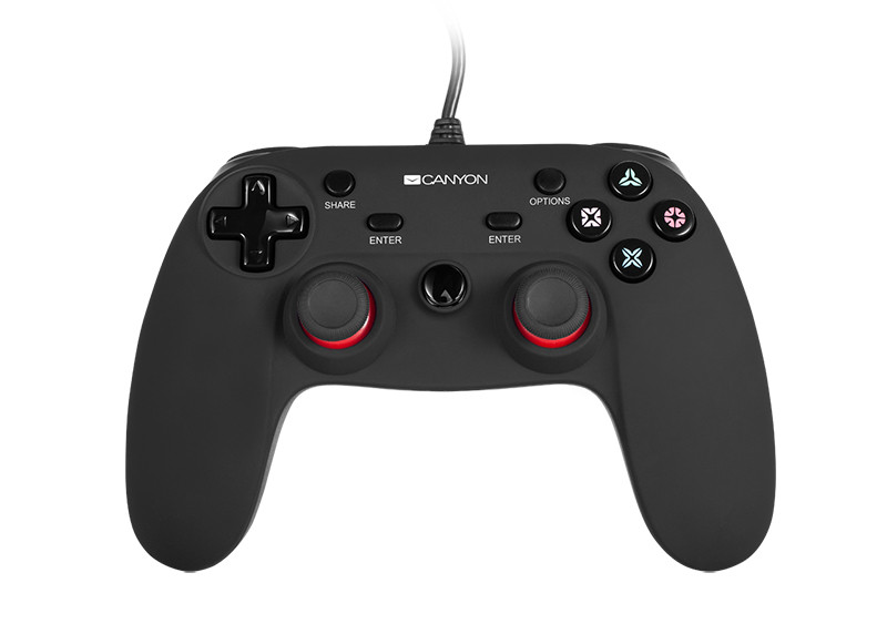 Проводной геймпад Canyon CND-GP5 + 2 мини-джойстика для PS4