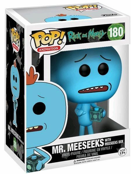  Funko POP Animation: Rick & Morty  Mr. Meeseeks With Meeseeks Box (9,5 )