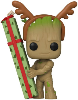  Funko POP Marvel Guardians Of The Galaxy: Holiday Special  Groot Bobble-Head (9,5 )