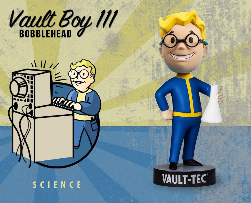  Fallout 4 Vault Boy 111 Bobbleheads: Series Three  Science (13 )