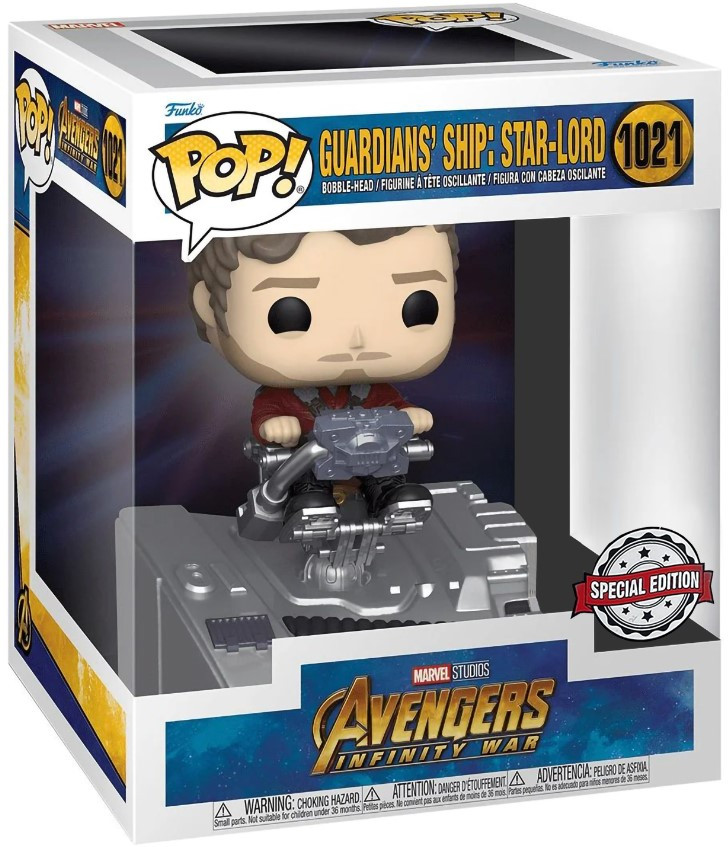  Funko POP Marvel Avengers: Infinity War Guardians' Ship  Star-Lord Exclusive Bobble-Head (9,5 )