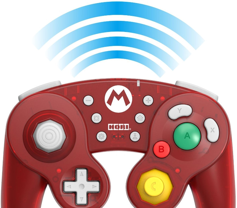 Hori Wireless Battle Pad (Mario)   Nintendo Switch (NSW-273U)