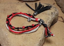  The Lone Ranger. Fashion Braided Bead Bracelet V3. Lone Ranger Inspired