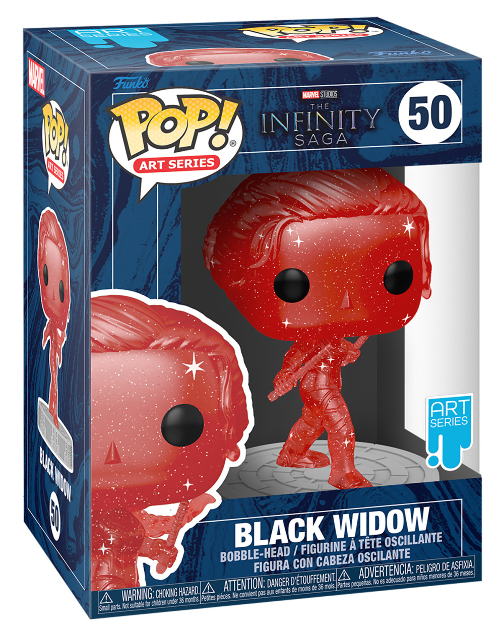  Funko POP Art Series: Marvel Infinity Saga  Black Widow Red With Case Bobble-Head Exclusive (9,5 )