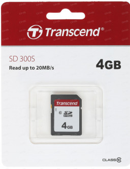   Transcend SDHC 4GB Class 10 UHS-I U1