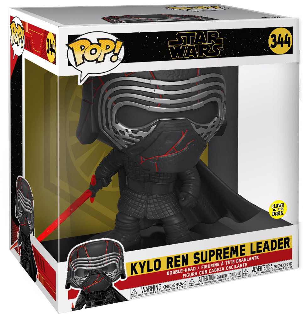  Funko POP: Star Wars Rise of Skywalker  Kylo Ren Supreme Leader (Glows In The Dark) Bobble-Head (25 )