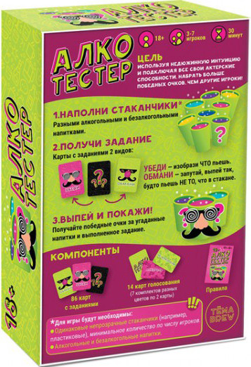 Настольная игра Алкотестер