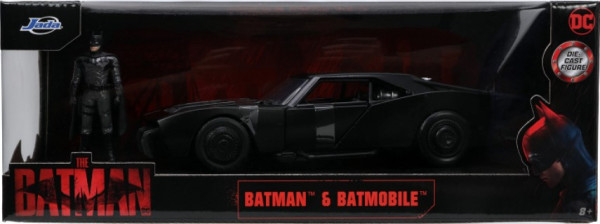Набор Batman 2021: фигурка Batman 2.75" + машинка Batmobile 1:24 (2 шт)