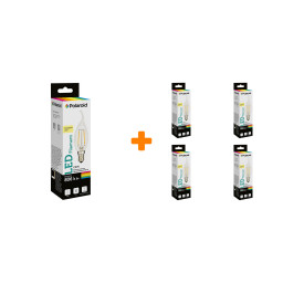    Polaroid 220V C37S FIL 6W 4000K E14 806lm, 5