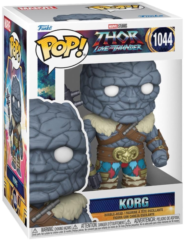  Funko POP Marvel: Thor Love & Thunder  Korg Bobble-Head (9,5 )