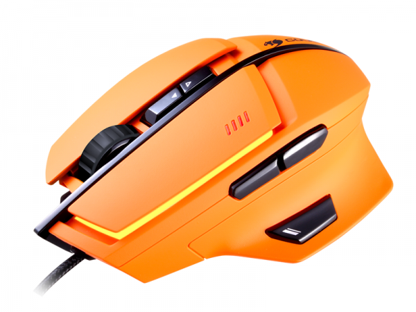 Мышь Cougar 600M проводная лазерная игровая для PC (оранжевая)
