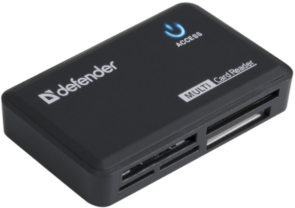 Картридер Defender Optimus USB 2.0, 5 слотов (83501)