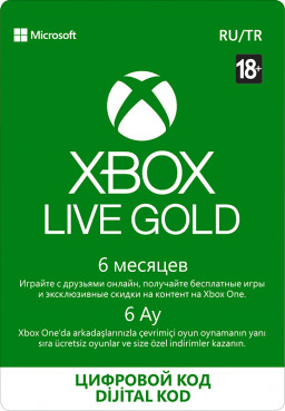   Xbox Live Gold 6  [Xbox,  ]