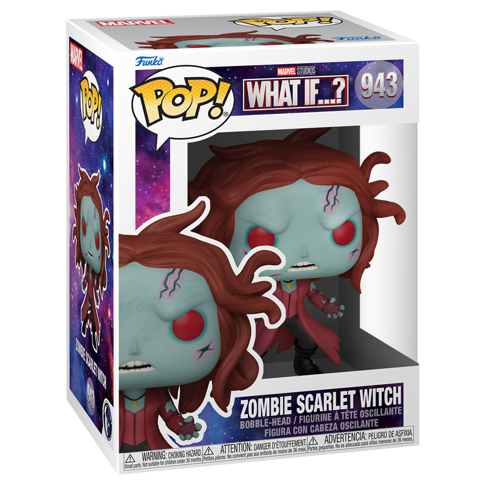 Фигурка Funko POP Marvel What If...? Zombie Scarlet Witch Bobble-Head (9,5 см)
