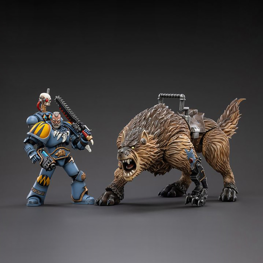 Фигурка Warhammer 40 000 Space: Wolves – Thunderwolf Cavalry Bjane 1:18 (33 см)