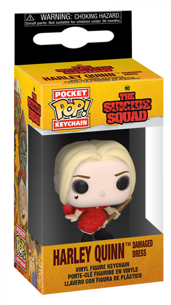 Брелок Funko Pocket POP: DC The Suicide Squad – Harley Quinn Damaged Dress