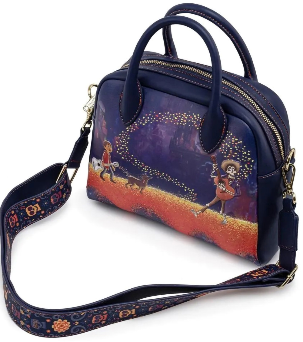  Loungefly Pixar Coco: Marigold Bridge Guitar Strap Crossbody