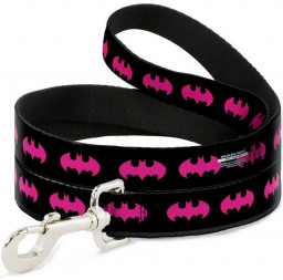 Поводок Batman / Бэтмен Розовый (120 см)