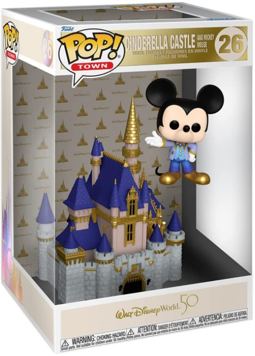  Funko POP Walt Disney World 50th Anniversary Cinderella Castle And Mickey Mouse