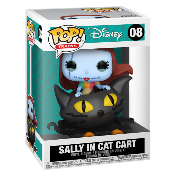 Фигурка Funko POP Trains: The Nightmare Before Christmas – Sally In Cat Cart (9,5 см)