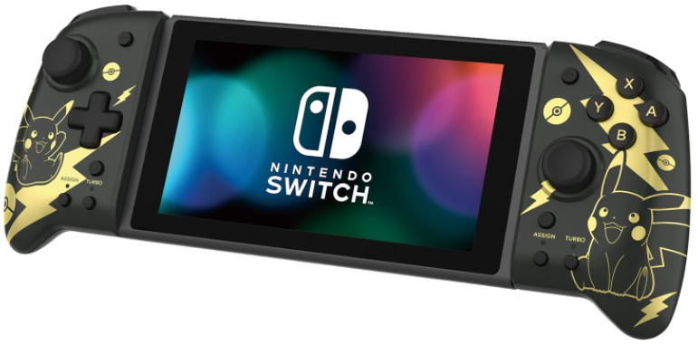  Hori Split pad pro  Pikachu Black & Gold  Nintendo Switch (NSW-295U)