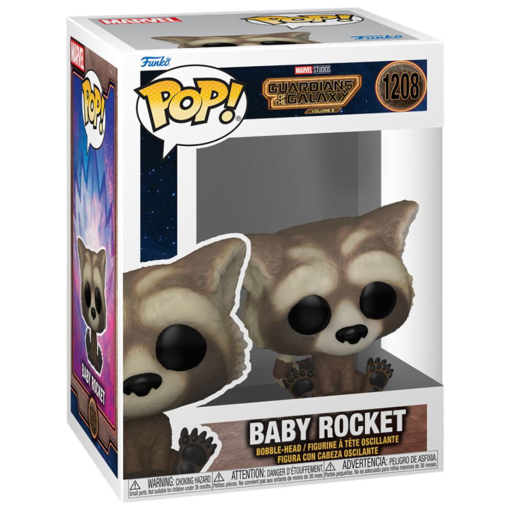  Funko POP Marvel: Guardians Of The Galaxy 3  Baby Rocket Bobble-Head (9,5 )