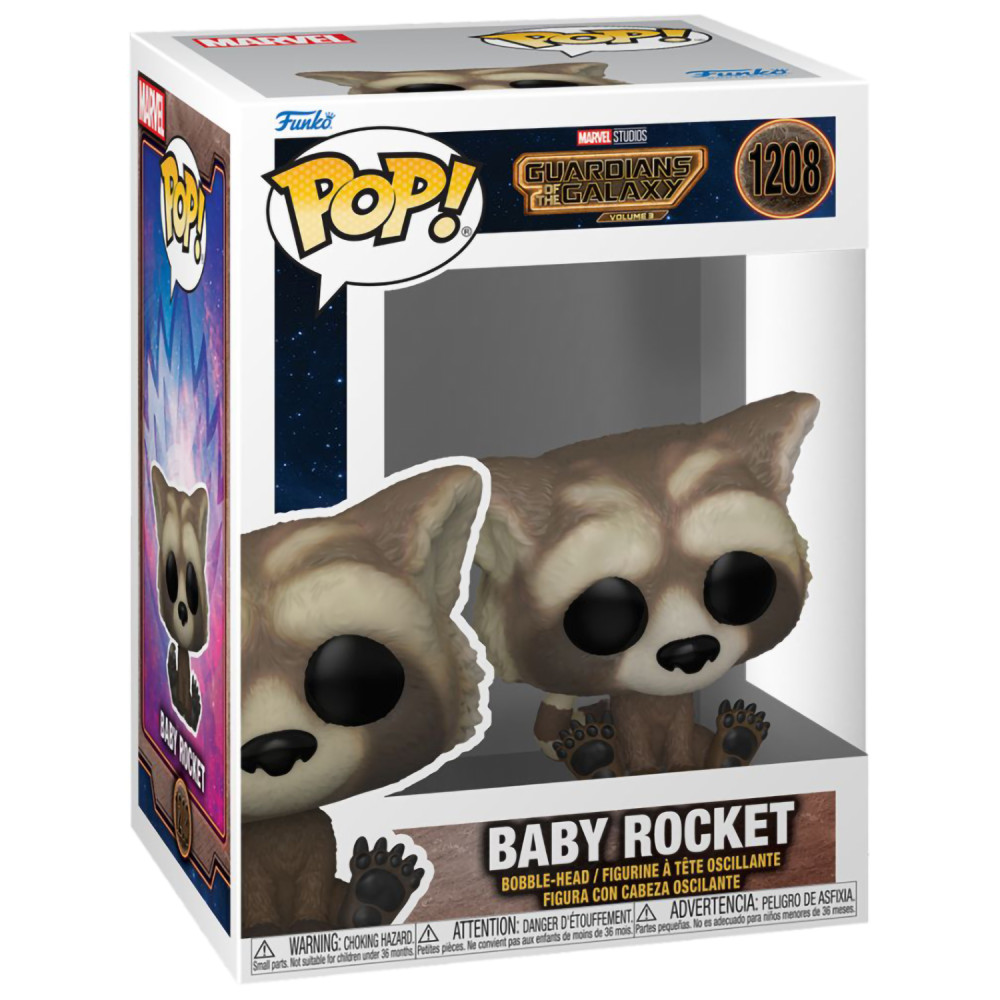 ������� Funko POP Marvel: Guardians Of The Galaxy 3 � Baby Rocket Bobble-Head (9,5 ��)