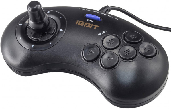 Джойстик 16 Bit Arcade Max проводной для Retro Genesis
