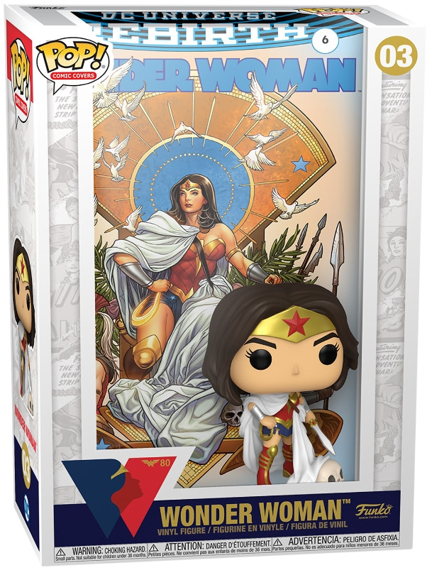 Фигурка Funko POP Comic Covers DC Universe Rebirth: Wonder Woman 80th – Wonder Woman (9,5 см)