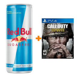  Call of Duty: WWII [PS4,  ] +   Red Bull   250