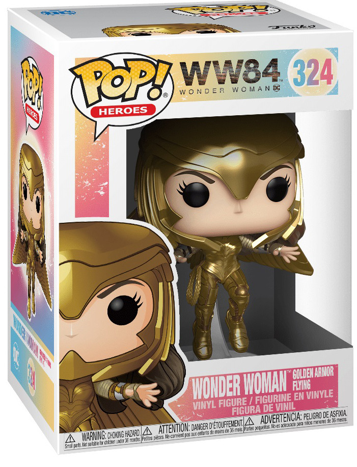  Funko POP Heroes: Wonder Woman Golden Armor Flying Metallic Exclusive (9,5 )