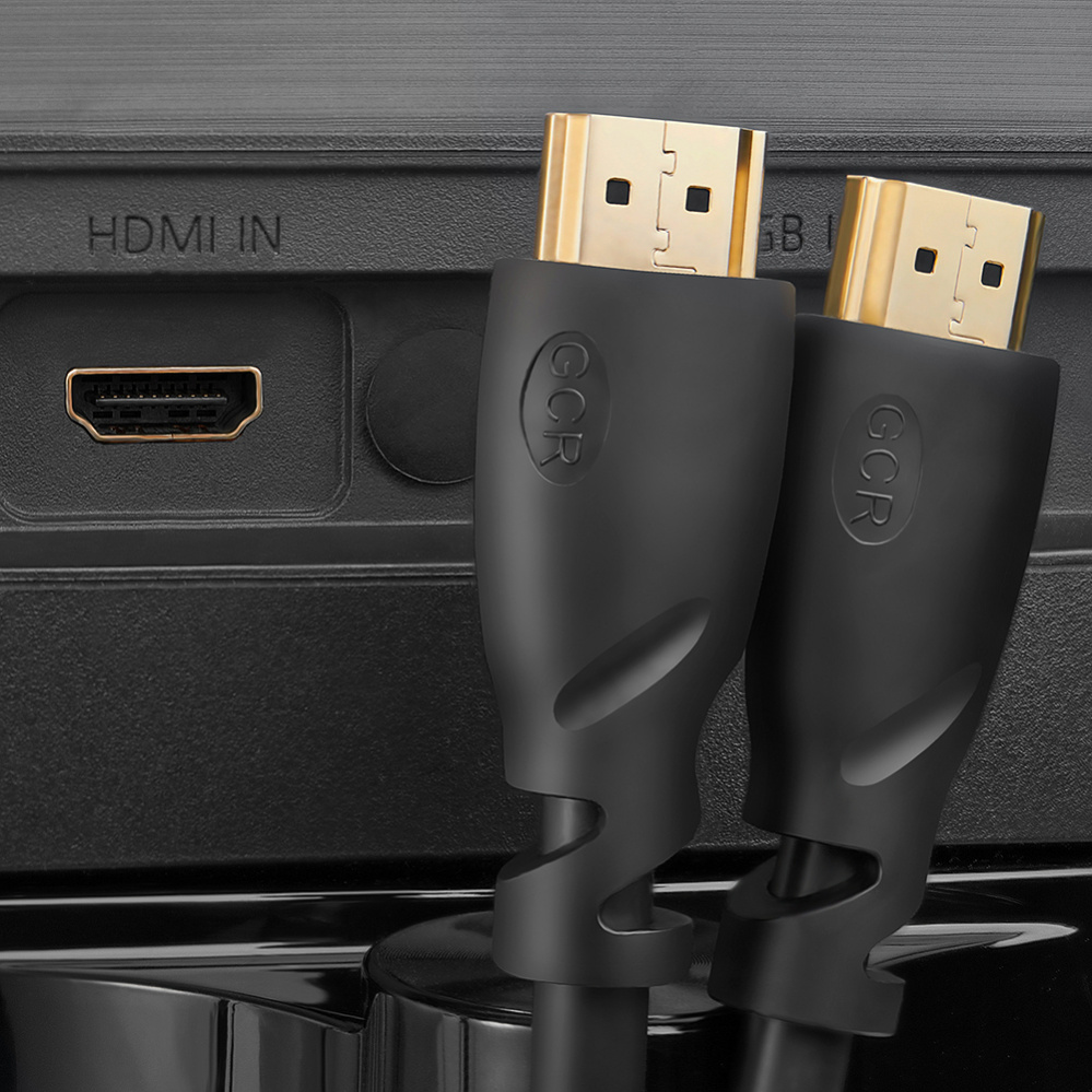 Кабель Greenconnect HDMI 2.0, 0.3 м, HDR 4:2:2, Ultra HD, 4K 60 fps (черный) (GCR-HM311-0.3m)