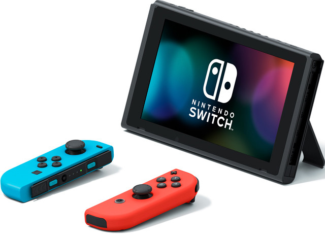 Игровая консоль Nintendo Switch (неоновый красный / неоновый синий)