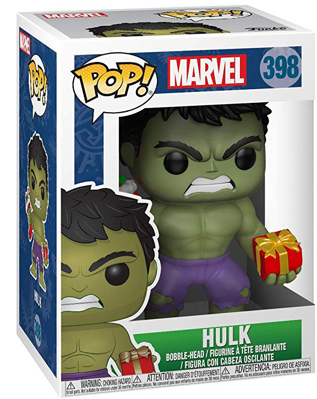  Funko POP Marvel: Holiday  Hulk With Stocking And Plush Bobble-Head (9,5 )