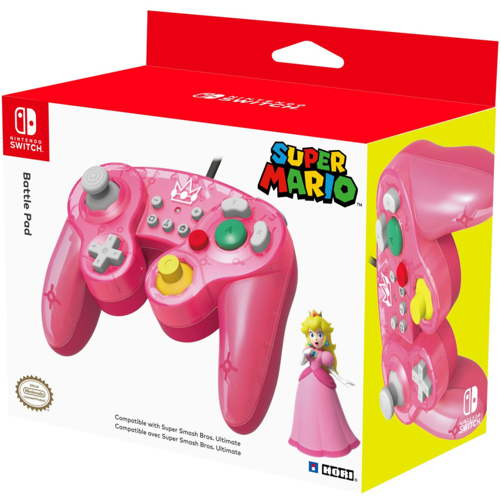  Hori Battle Pad: Peach  Nintendo Switch (NSW-135U)