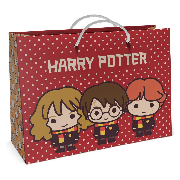 Пакет Harry Potter 1 подарочный большой красный (400х300х140 мм)