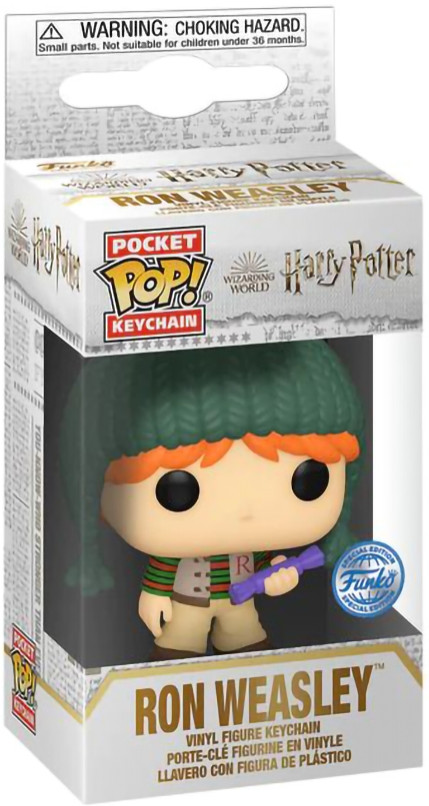 Брелок Funko Pocket POP: Harry Potter Holiday – Ron Weasley Exclusive