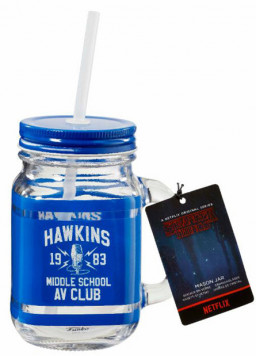  Funko: Stranger Things  Hawkins Middle School AV Club Mason Jar